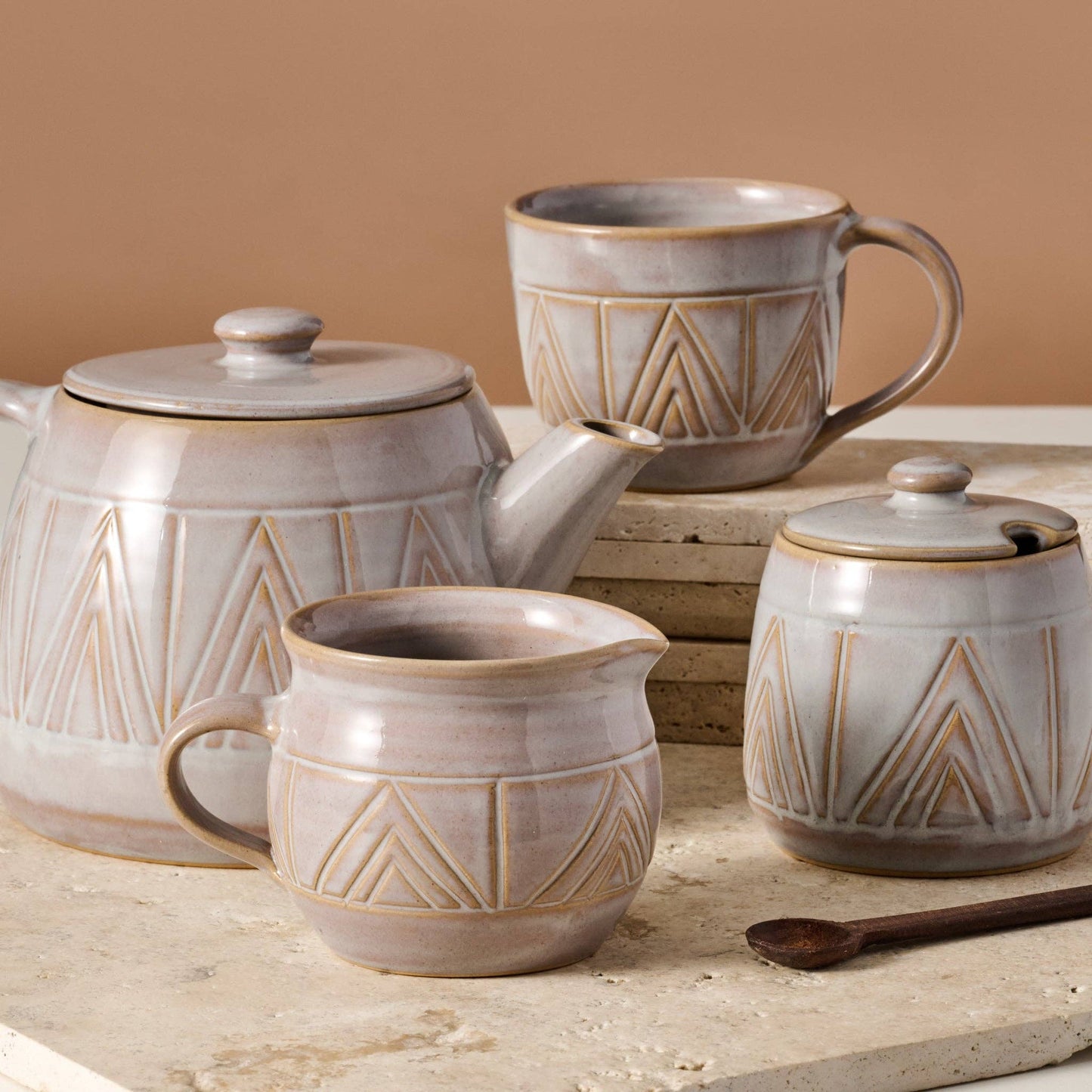 Mountain Peaks Ceramic Tea Cup