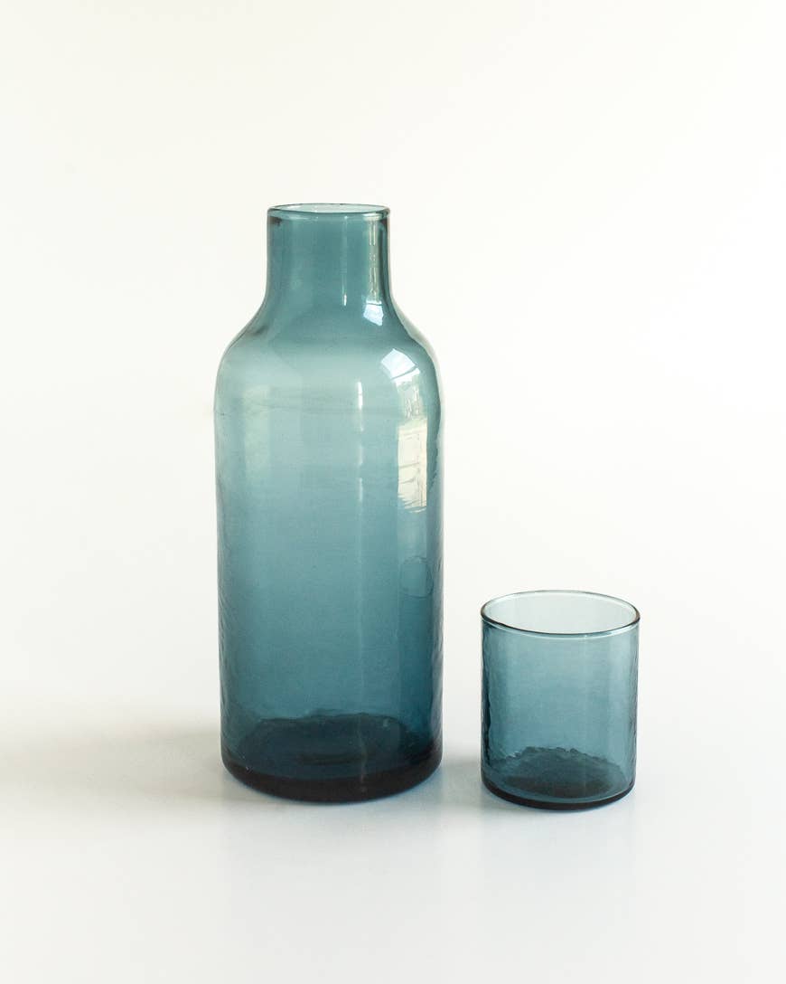 Creative Women - Handblown Hammered Glass Carafe