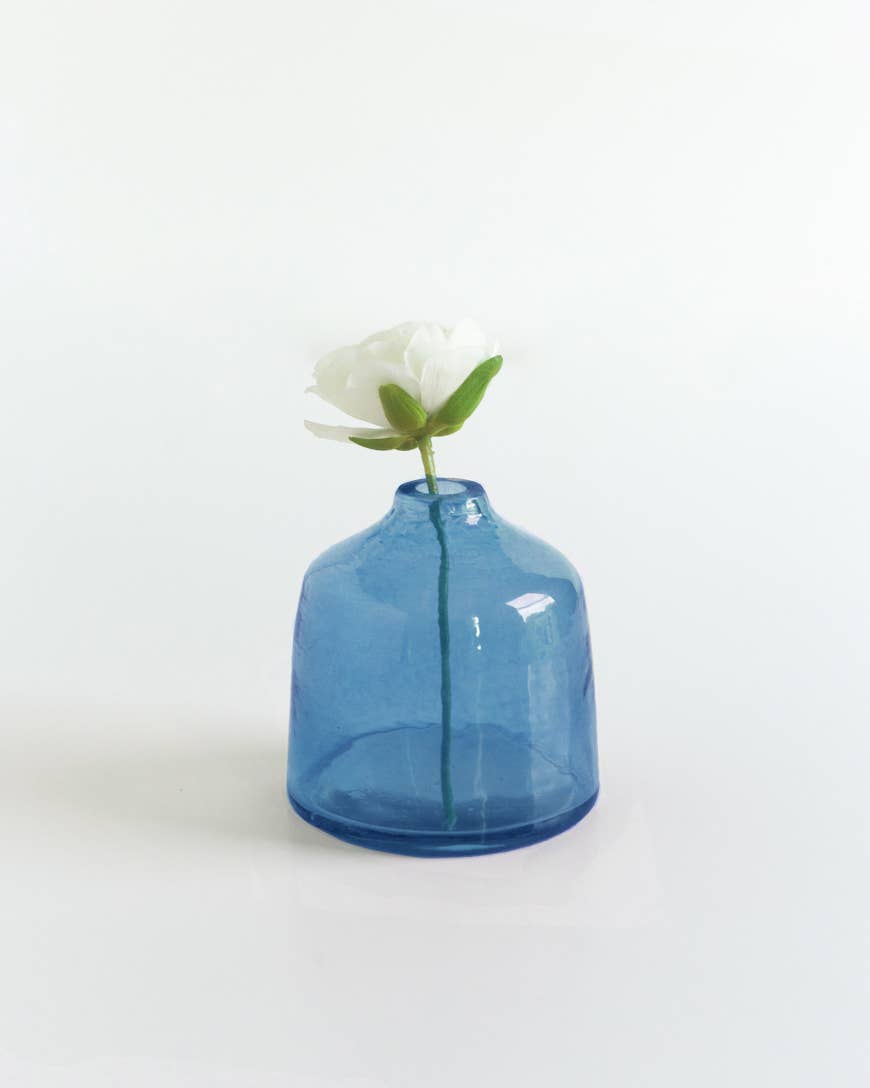 Creative Women - Bella Handblown Hammered Glass Bud Vase