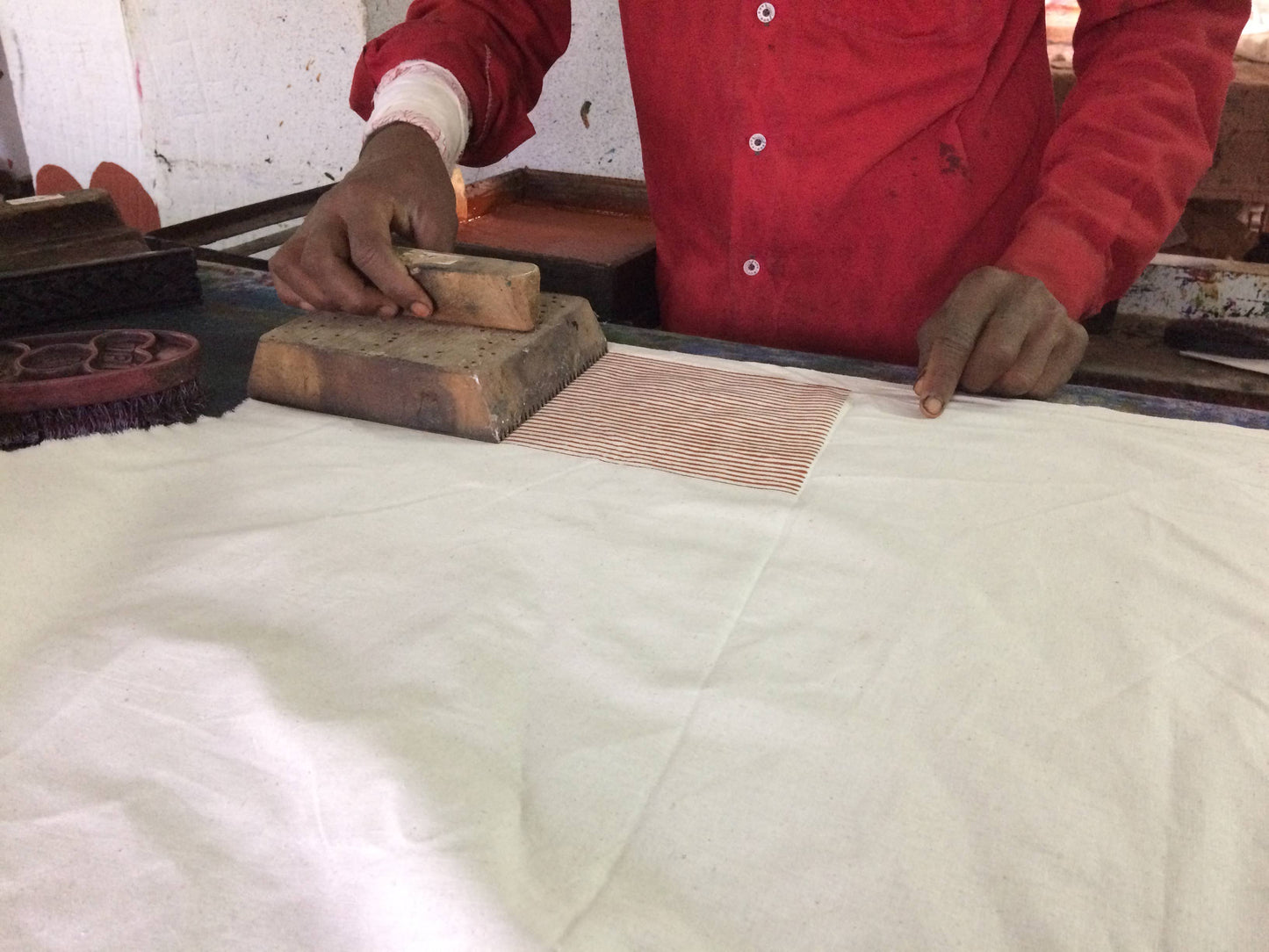 Hand Block Printed Cotton Kitchen Towel