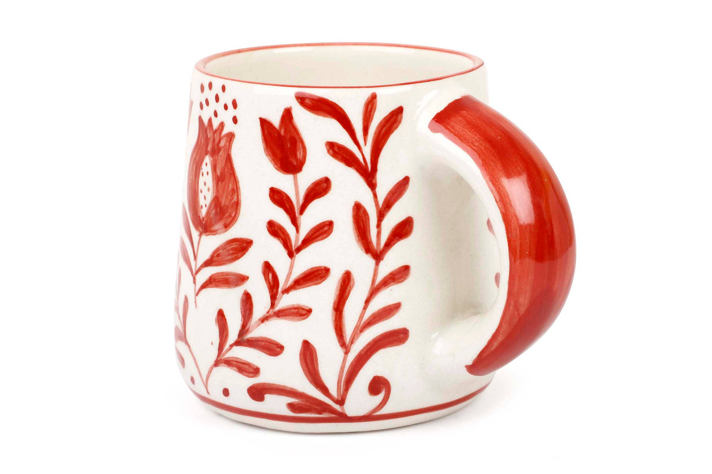Casa Amarosa - Red Anaar Coffee Mug- , 3.5 X 3 Inches