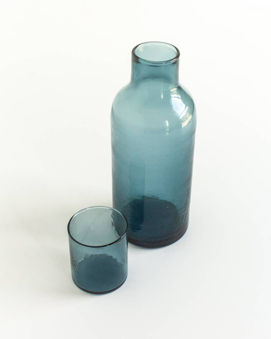 Creative Women - Handblown Hammered Glass Carafe