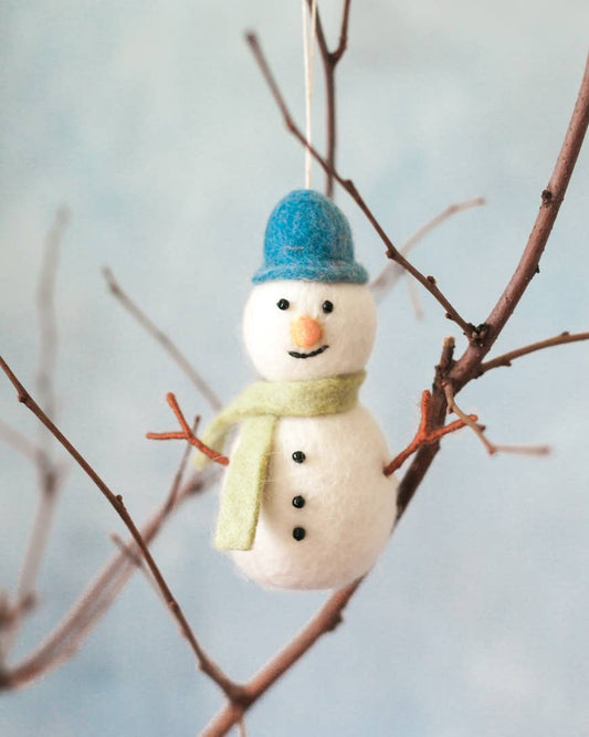 Creative Women - SNOWMAN FELT ORNAMENT | Handcrafted in Nepal