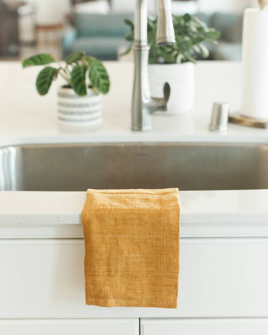 Creative Women - Stone Washed Linen Tea Towel | 18" x 26"
