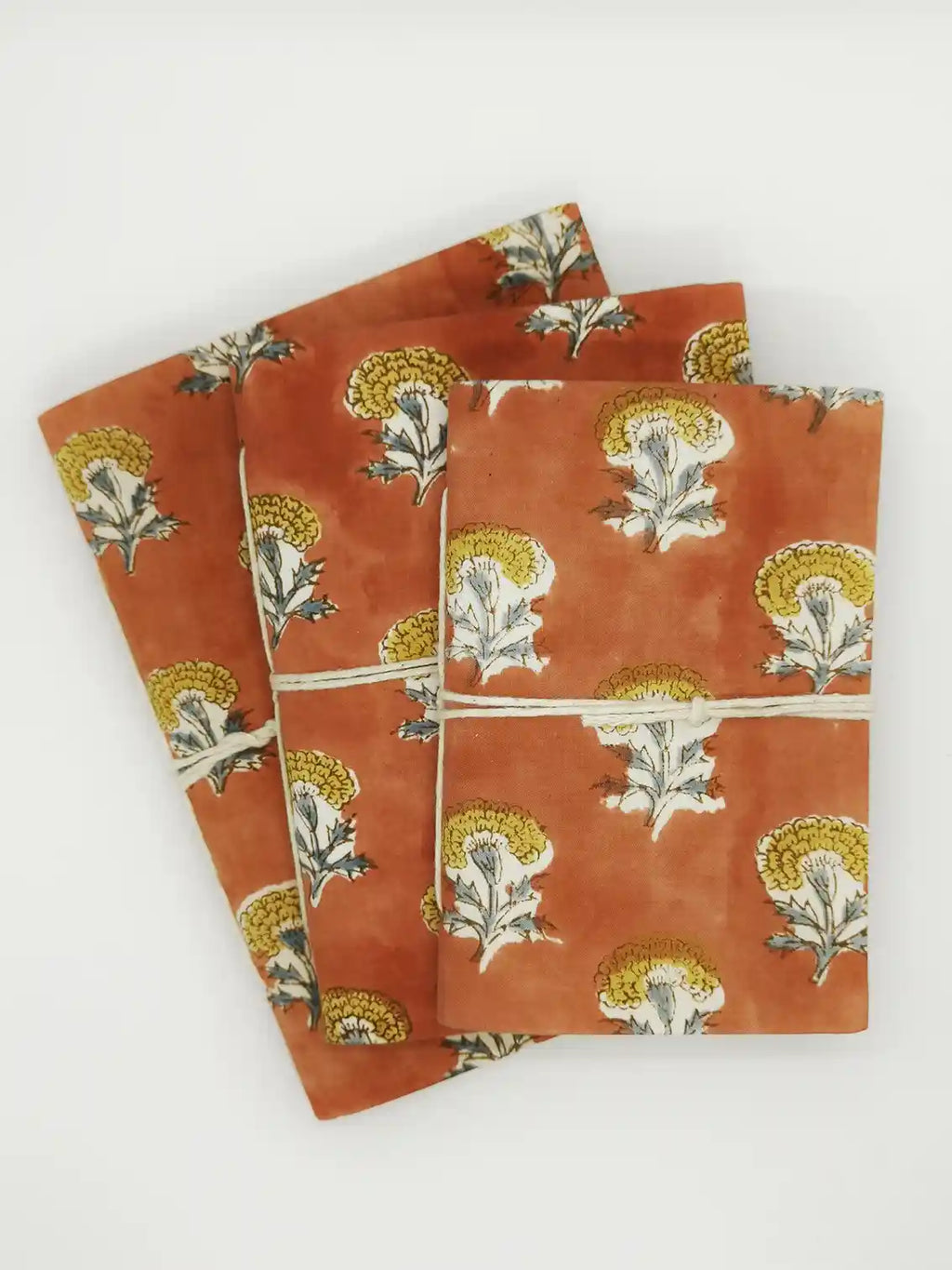 Nayda Diaries - Orange Block Print Notebook