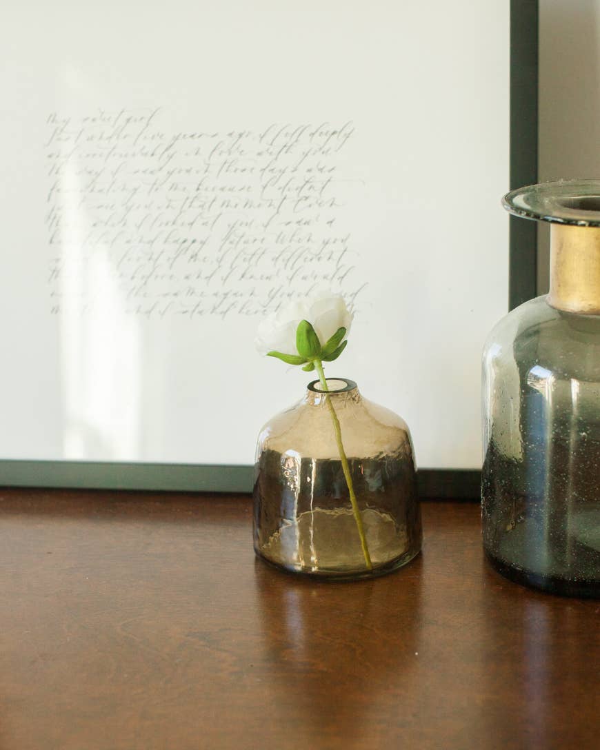 Creative Women - Bella Handblown Hammered Glass Bud Vase