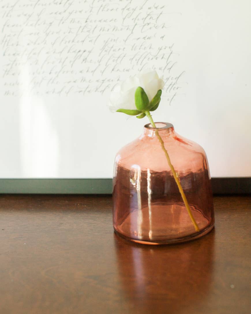 Creative Women - Bella Handblown Hammered Glass Bud Vase