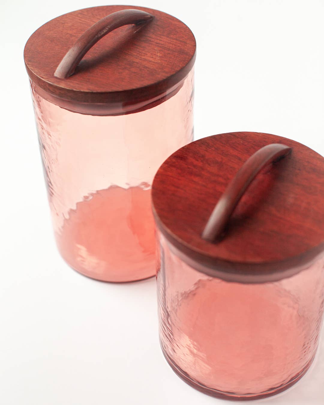 Creative Women - Handblown Hammered Glass Canisters