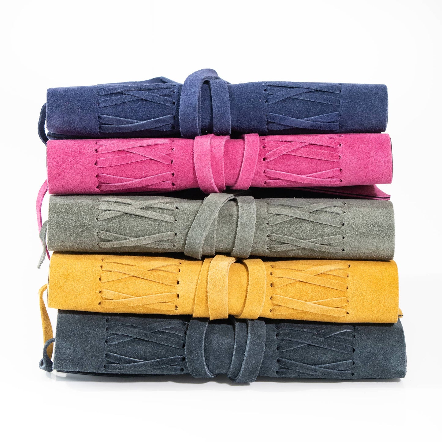 Andaluca - Grey Blue Suede Journal w/ Organic Cotton Paper: Large