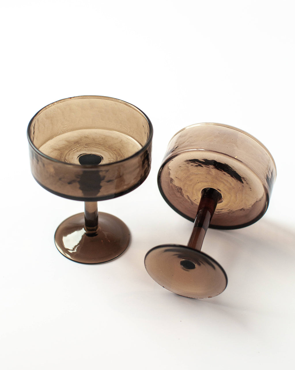 Creative Women - Handblown Hammered Coupe Cocktail Glass Pair