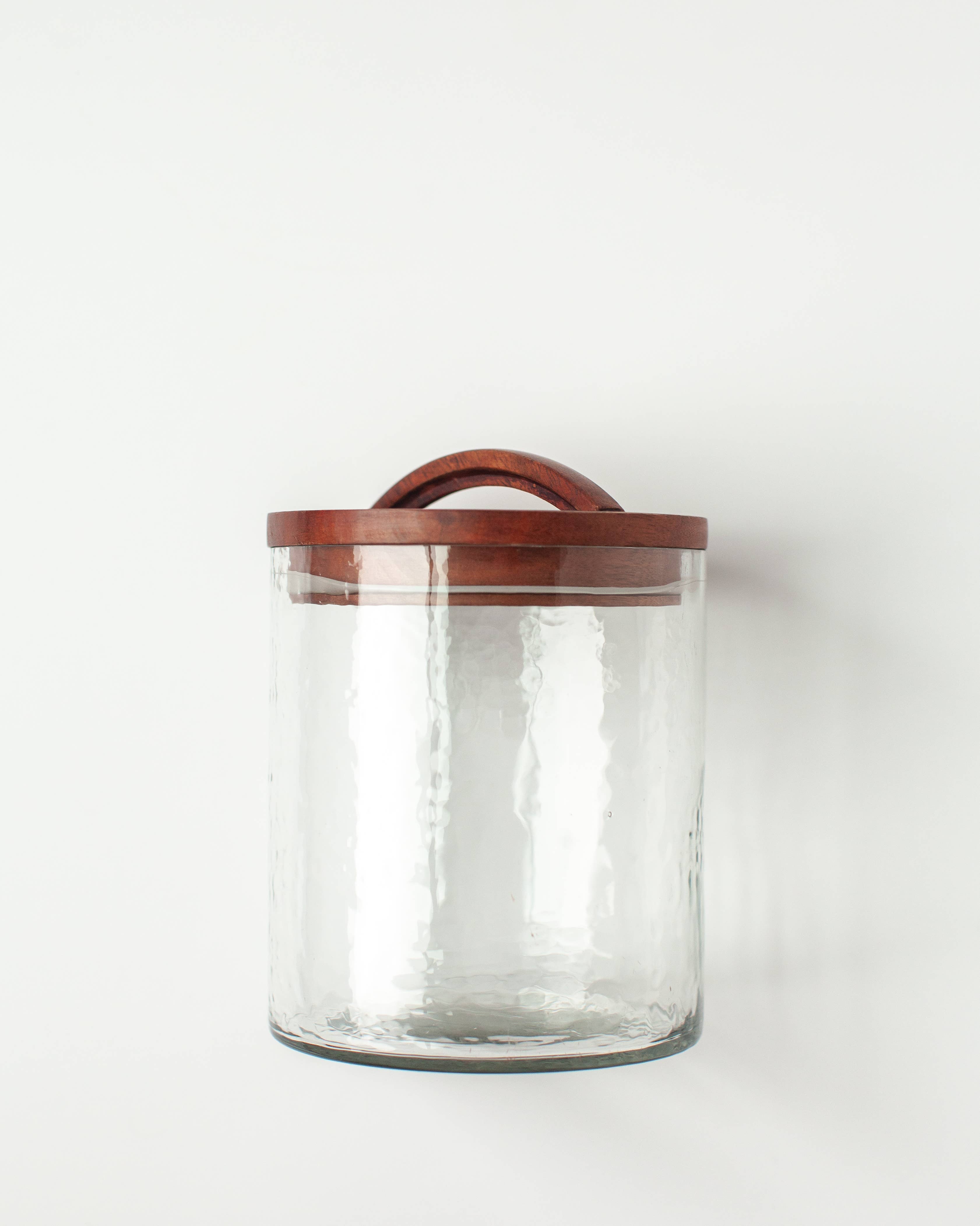 Creative Women - Handblown Hammered Glass Canisters