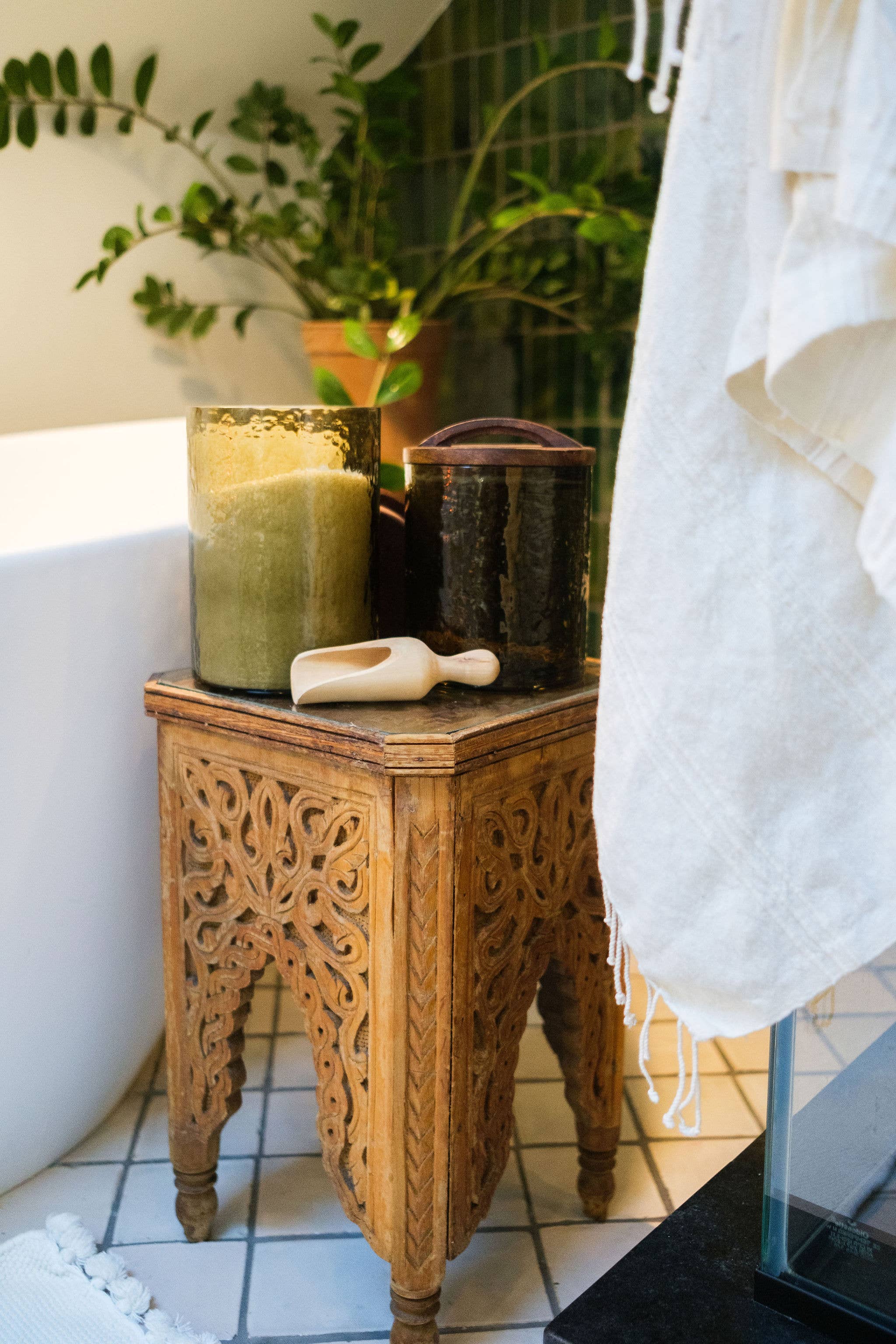 Creative Women - Handblown Hammered Glass Canisters