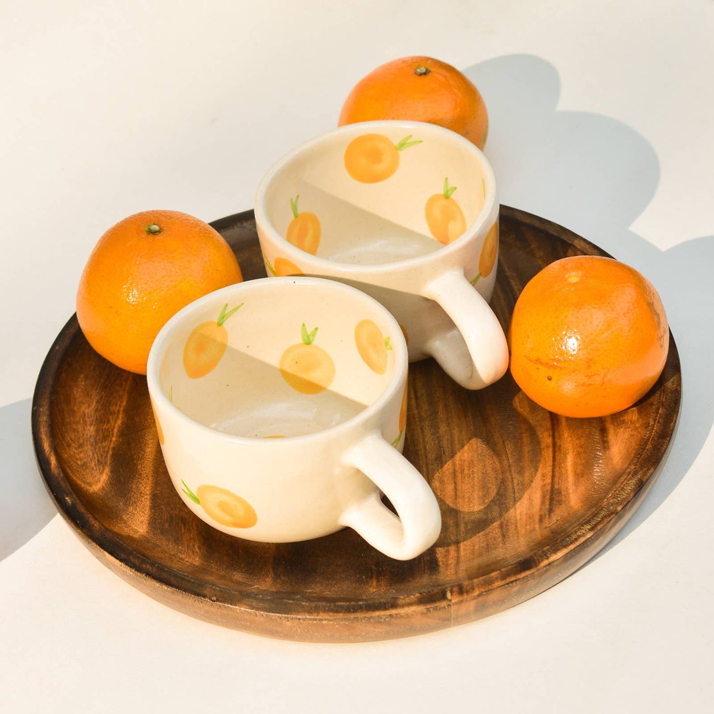 Casa Amarosa - Artisan Ceramic Mug - Orange, 3 Inches