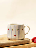 Casa Amarosa Strawberry Striped Mug