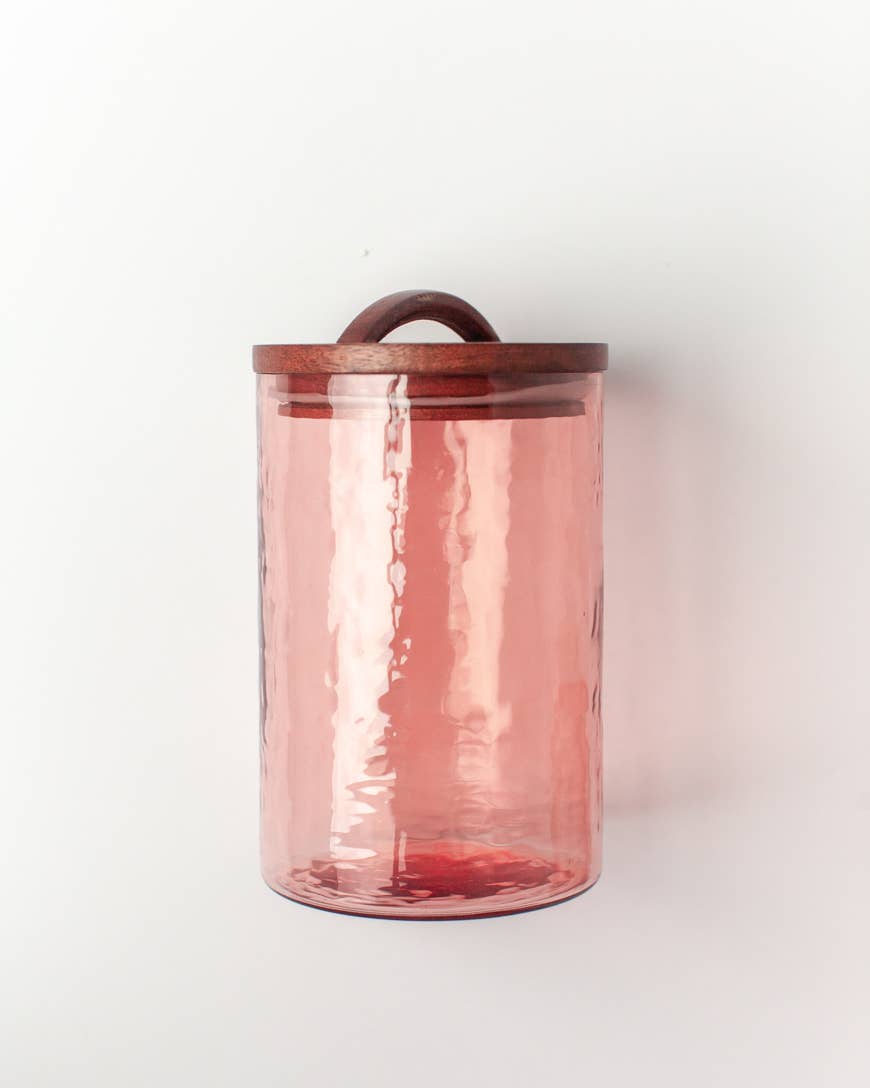 Creative Women - Handblown Hammered Glass Canisters