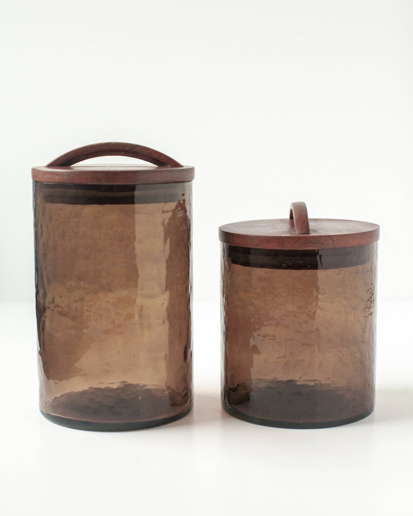 Creative Women - Handblown Hammered Glass Canisters
