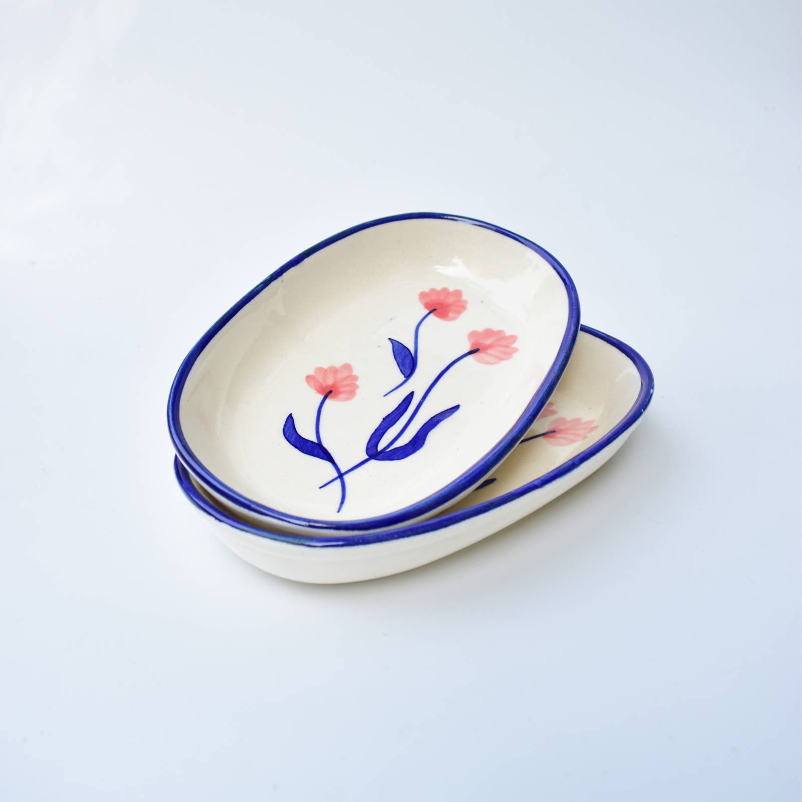Handmade Ceramic Serving bowl - Camellia