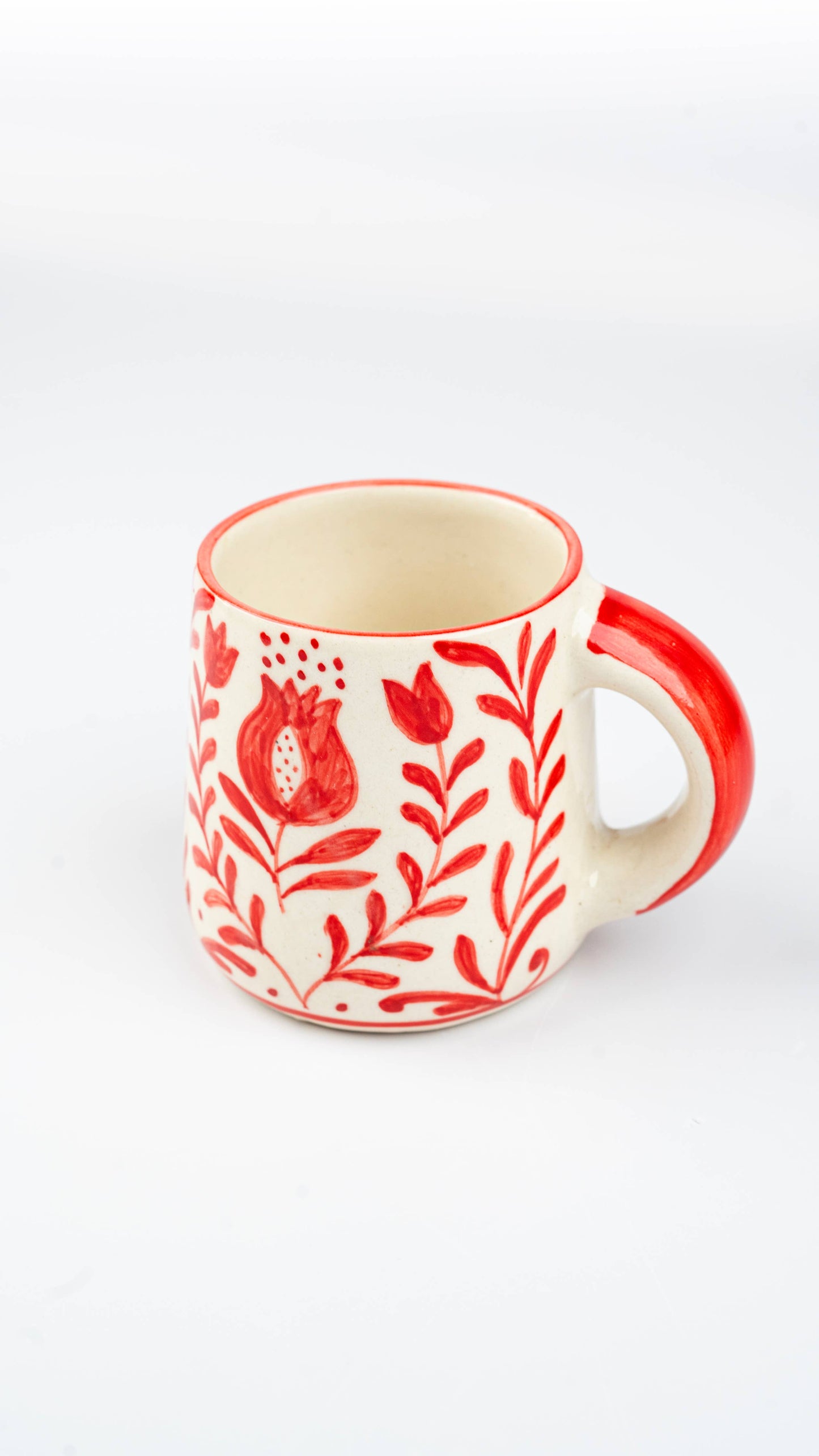Casa Amarosa - Red Anaar Coffee Mug- , 3.5 X 3 Inches