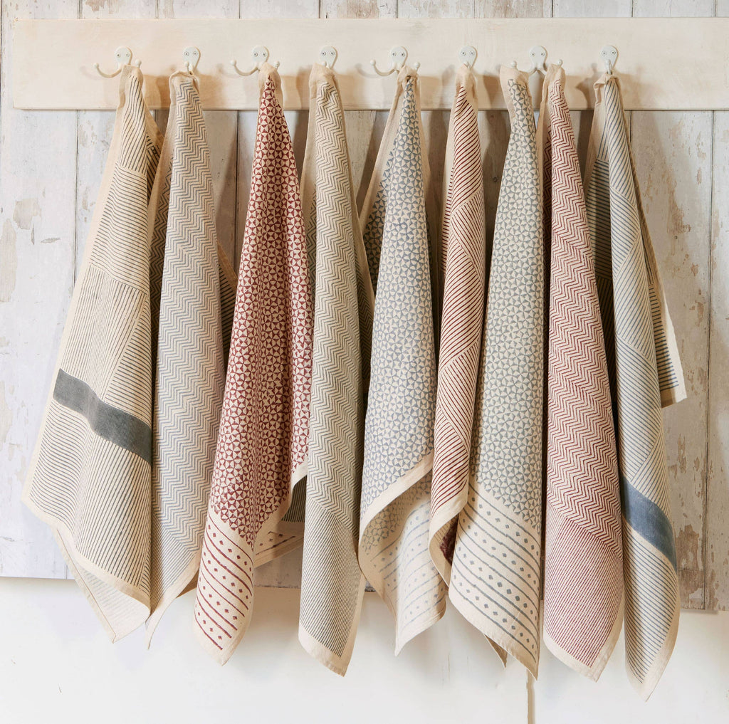 Hand Block Printed Cotton Kitchen Towel