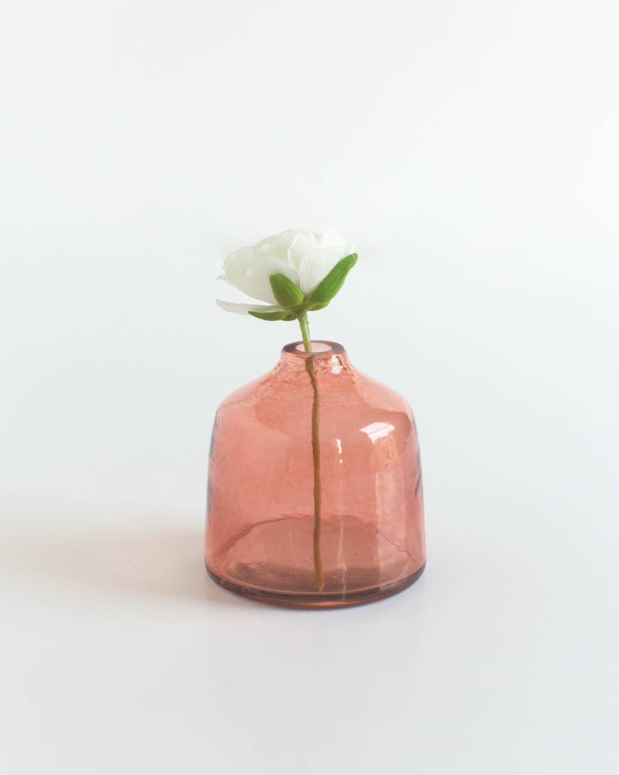 Creative Women - Bella Handblown Hammered Glass Bud Vase