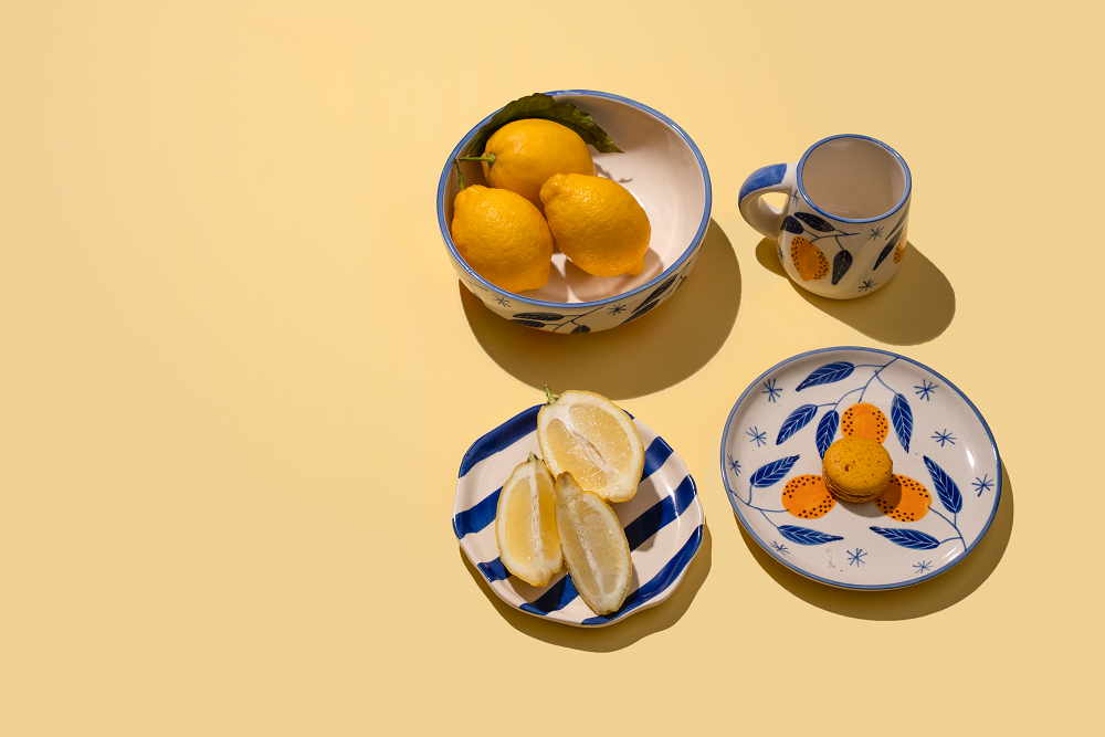 Casa Amarosa - Lemon Coffee Mug- Yellow