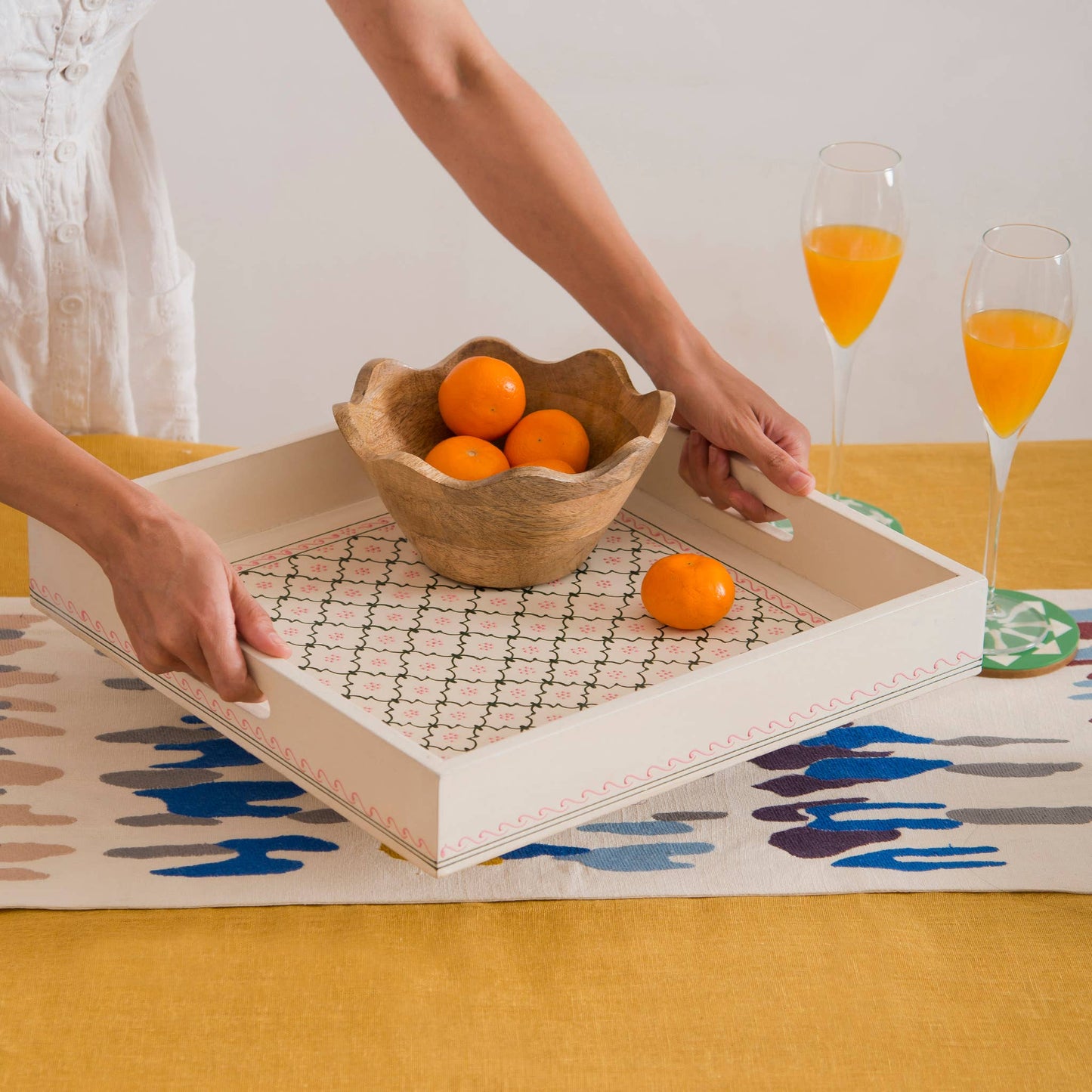 Mela Artisans - Scalloped Wooden Bowls