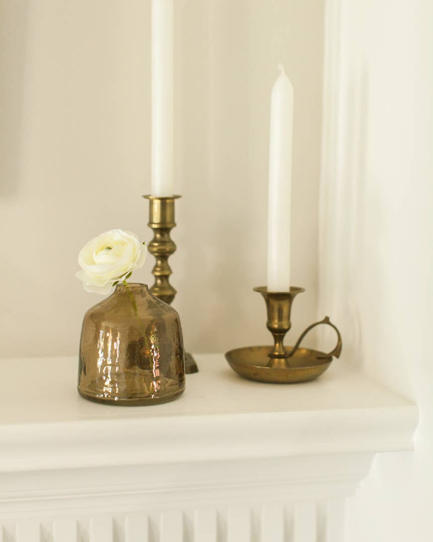 Creative Women - Bella Handblown Hammered Glass Bud Vase
