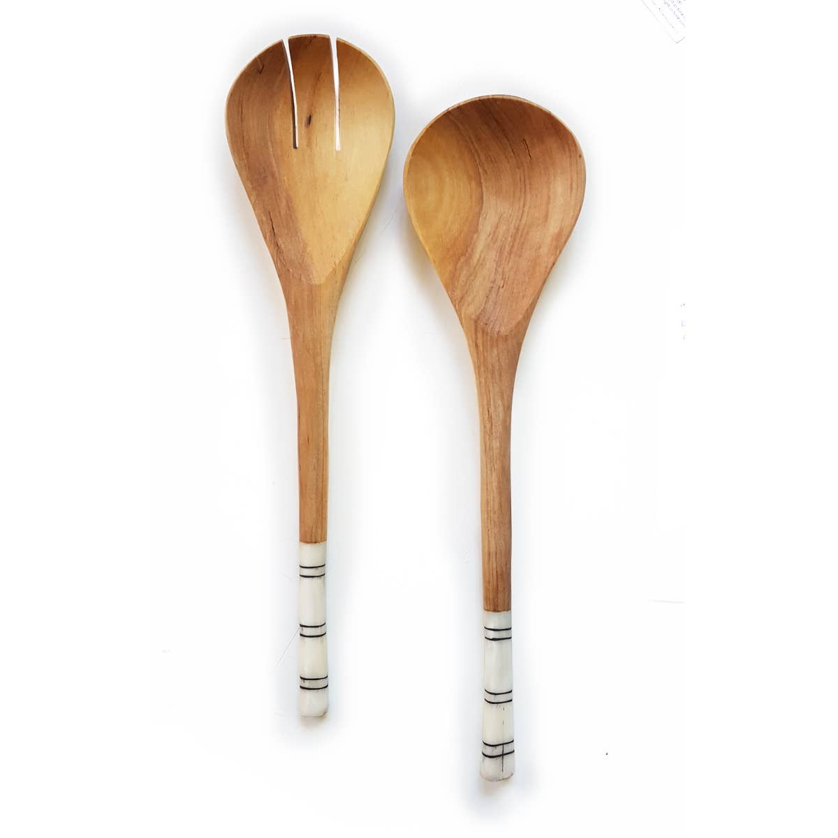 Creative Women - Striped Olive Wood Salad Servers