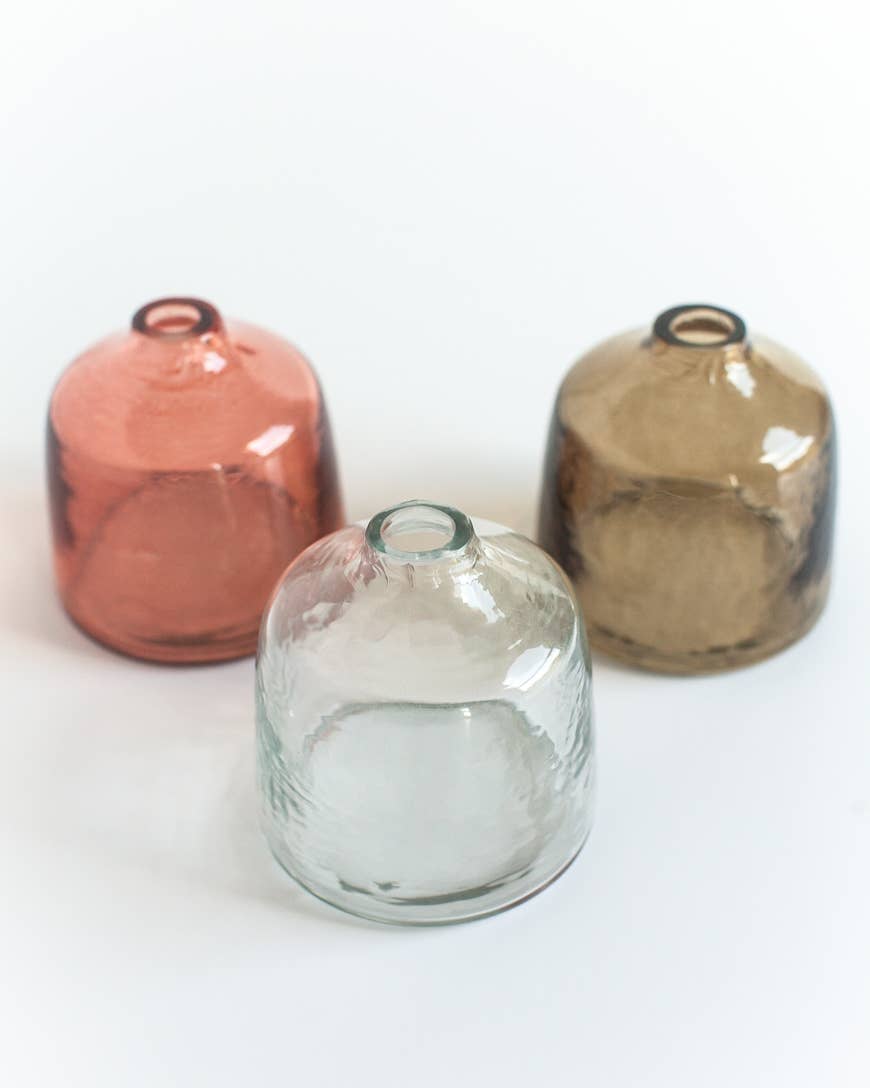 Creative Women - Bella Handblown Hammered Glass Bud Vase