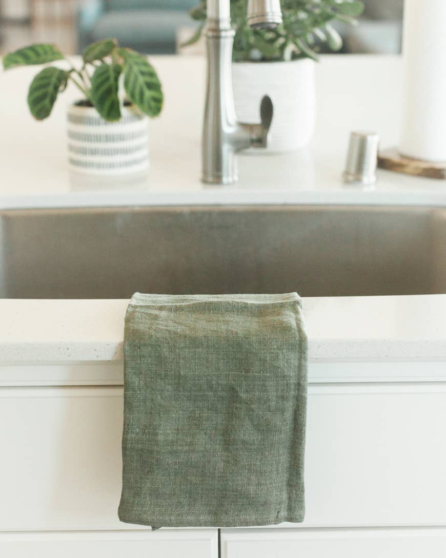 Creative Women - Stone Washed Linen Tea Towel | 18" x 26"