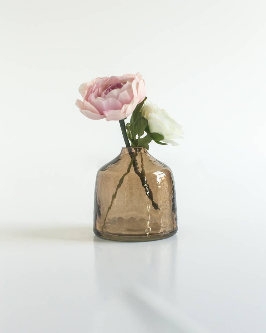 Creative Women - Bella Handblown Hammered Glass Bud Vase