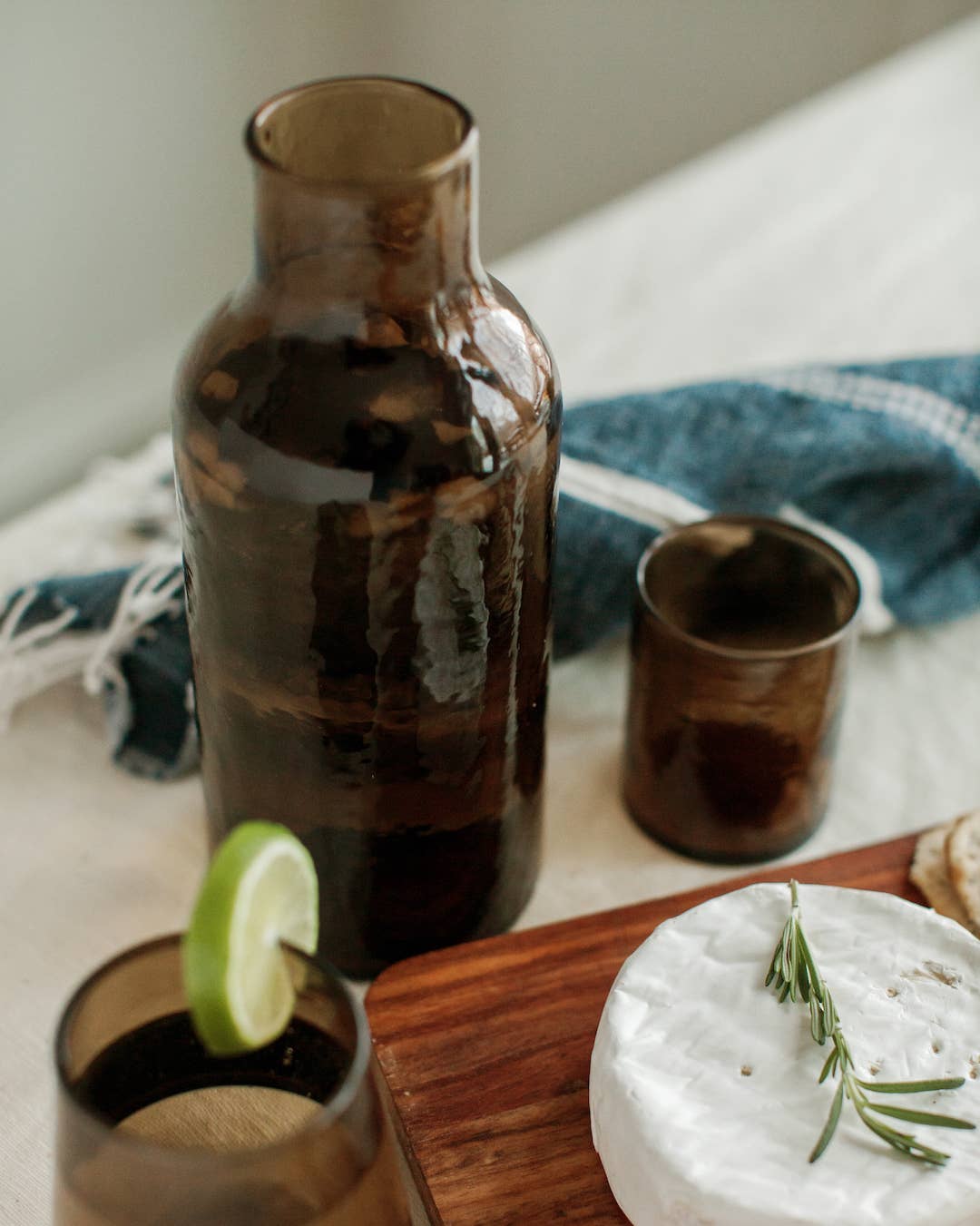 Creative Women - Handblown Hammered Glass Carafe