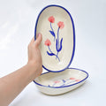 Handmade Ceramic Serving bowl - Camellia
