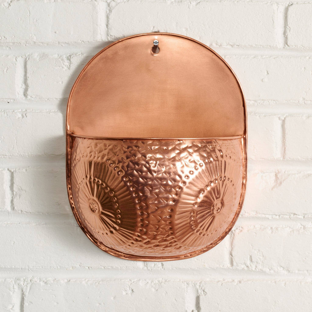 Ten Thousand Villages - Dekhava Embossed Wall Planter