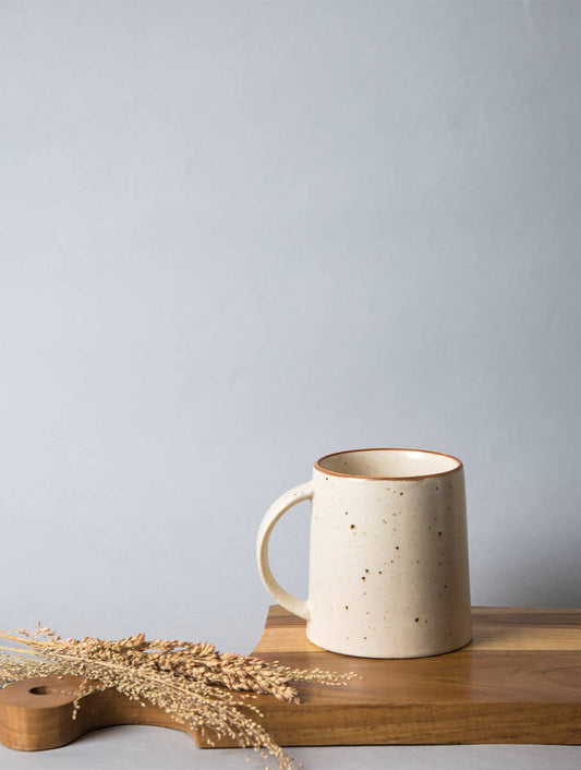 Casa Amarosa - Rann Mug- Offwhite, 3.5 X 3.75 Inches